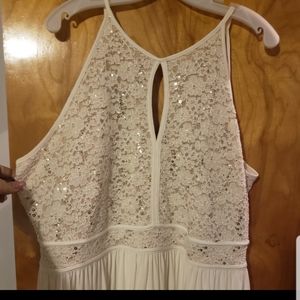 Lace Key Hole Plus Size Dress